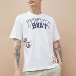 Fame Forever By Lifestyle White Cotton Relaxed Fit Printed T-Shirt-image-94