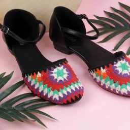 Metro Women's Black Ankle Strap Sandals-15