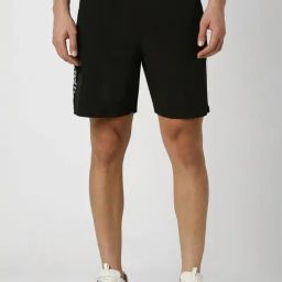 Van Heusen Black Regular Fit Printed Shorts-image-85
