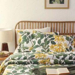 House This Moringa Floral Multicolor 180 TC Cotton Queen Duvet Cover-image-57