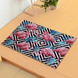 Romee Blue & Peach Polyester Door Mat - Set of 1-image-40