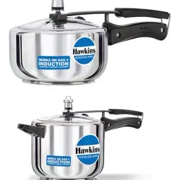 Hawkins Stainless Steel 2 Ltr & 5 Ltr Pressure Cooker Combo - Induction Compatible-image-22