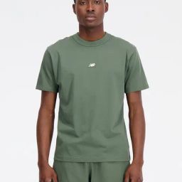 New Balance Dark Olive Comfort Fit Printed Sports T-Shirt-picture-40