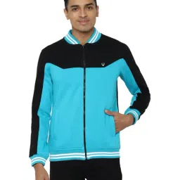 Allen Solly Blue & White Regular Fit Colour Block Sweatshirt-image-37
