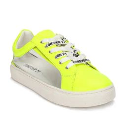Forever 21 Women's Neon Yellow Casual Sneakers-image-64