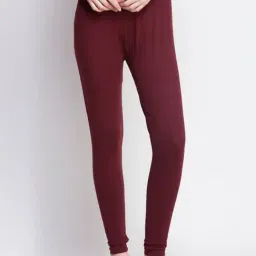 Dollar Missy Dark Maroon Cotton Leggings-image-70