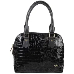 Metro Black Textured Medium Handbag-image-31
