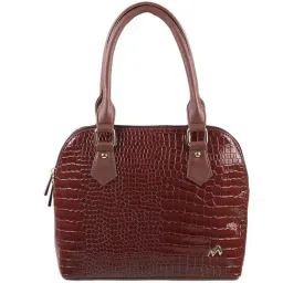 Metro Brown Textured Medium Handbag-48