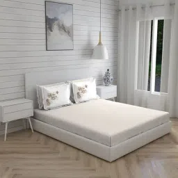 Boutique Living Amethyst Geometric Beige 300 TC Cotton King Bed Sheet with 2 Pillow Covers-picture-40