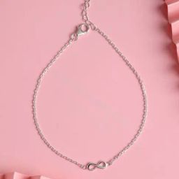 Clara 92.5 Sterling Silver Infinity Anklet for Women-image-74