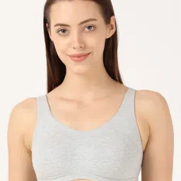 Jockey Grey Full Coverage Wireless Beginner's Bra-25