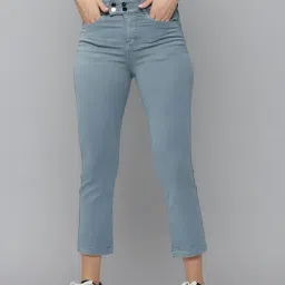 SHOWOFF High-Rise Grey Clean Look Jeans-image-14