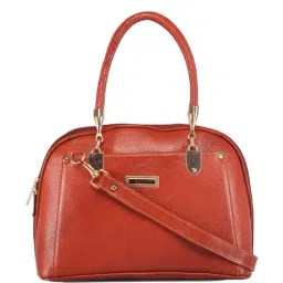 Genwayne Tan Solid Small Handbag-34