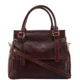 Genwayne Brown Solid Large Handbag-22