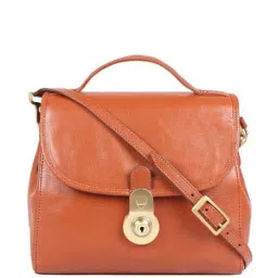Hidesign Tan Solid Medium Handbag-18