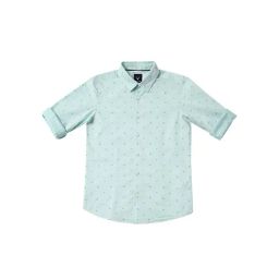 Allen Solly Junior Sea Green Printed Full Sleeves Shirt-image-69