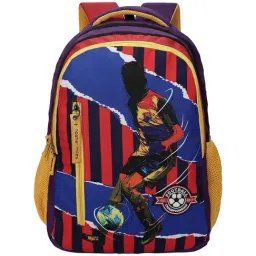 Nasher Miles Football Clubs 45 Red & Purple Backpack with Raincover-image-89