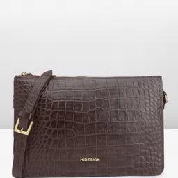 Hidesign JUDI 03 Croc Textured Leather Sling Bag-10
