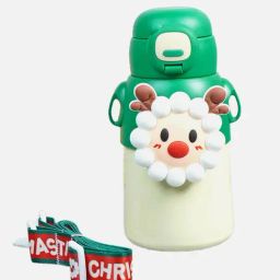 Little Surprise Box Christmas D¿cor Green Unisex Christmas Themed Stainless Steel Bottle-41