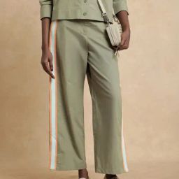RAREISM Green Cotton Solid Trousers-image-3