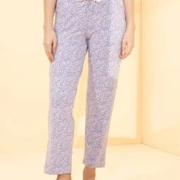 Amante Blue Relaxed Fit Printed Pyjamas-picture-32