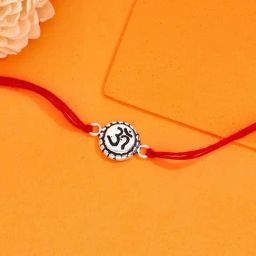 Kai Jewel 925 Silver Classic Oxidized Om Rakhi-image-59