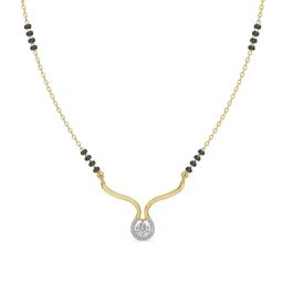Emori 18k Yellow Gold & Diamond Keerat Mangalsutra-image-21