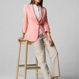 Van Heusen Peach Regular Fit Blazer image 4