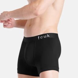 FCUK Multi-Color Modal Solid Trunks Pack of 2 image 5