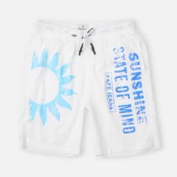 Pepe Jeans Kids White Printed Shorts-image-73