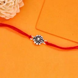 Kai Jewel 925 Silver Classic Antique Flower Rakhi-image-63