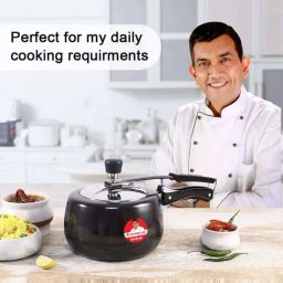 Wonderchef Taurus Hard Anodized Inner Lid Pressure Cooker (3 Liter) image 2