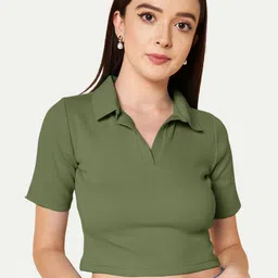Radprix Polo Neck Cotton Regular Fit T-shirt-image-31