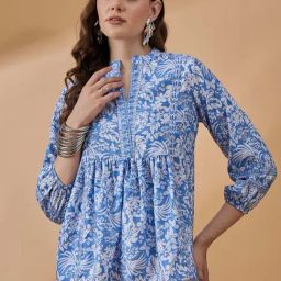Winza Designer Blue Printed Top-image-62