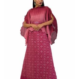 Mystake By Meghna Shah Printed Sequinned Ready to Wear Lehenga &-picture-10