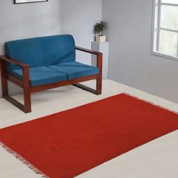 Fabindia Rust Cotton Woven Dhurrie-47