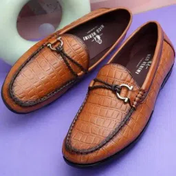 Nico Nerini Men's Tan Formal Loafers-picture-42