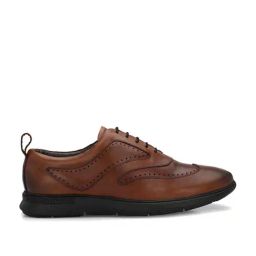 Legwork Men's Mocha Oxford Shoes-image-3
