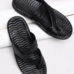 Regal Men's Comfort Black Toe Ring Sandals-picture-26