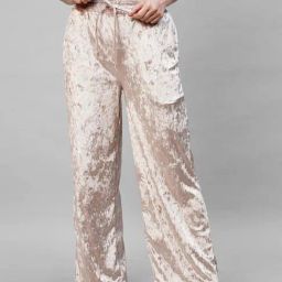 Drape in Vogue Beige Solid Pyjamas-image-70