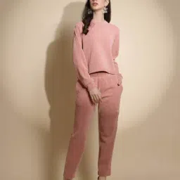 Global Republic Dusty Pink Acrylic Top With Pants-image-88