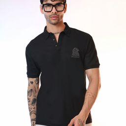 STARFOX Graphic Printed Polo Collar Short Sleeves T-shirt-image-59
