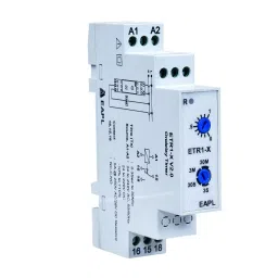 EAPL On Delay Timer 0.3S-30M 1 Changeover 230 V AC, ETR1-X-36
