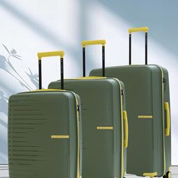 Nasher Miles Set Of 3 Havelock Textured Hard-Sided Trolley Bags-42