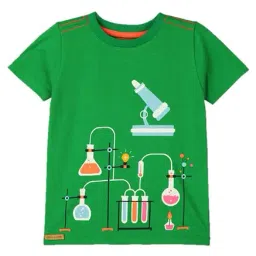 Cherry Crumble By Nitt Hyman Kids Green Printed T-Shirt-image-85