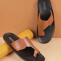 Metro Men Open One Toe Comfort Sandals-image-25