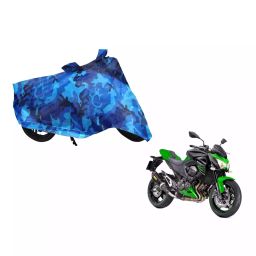 Auto Pearl Waterproof Two Wheeler Cover For Kawasaki Z800 (Blue)-image-2