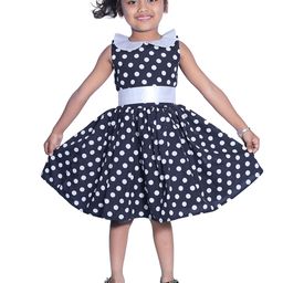 Wow Princess Polka Dot Crepe A-Line Dress-image-93