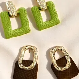 VAGHBHATT Women Green Earrings-image-8