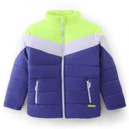 Pine Kids Full Sleeves Cut and Sew Medium Winter Jacket - Blue-image-70